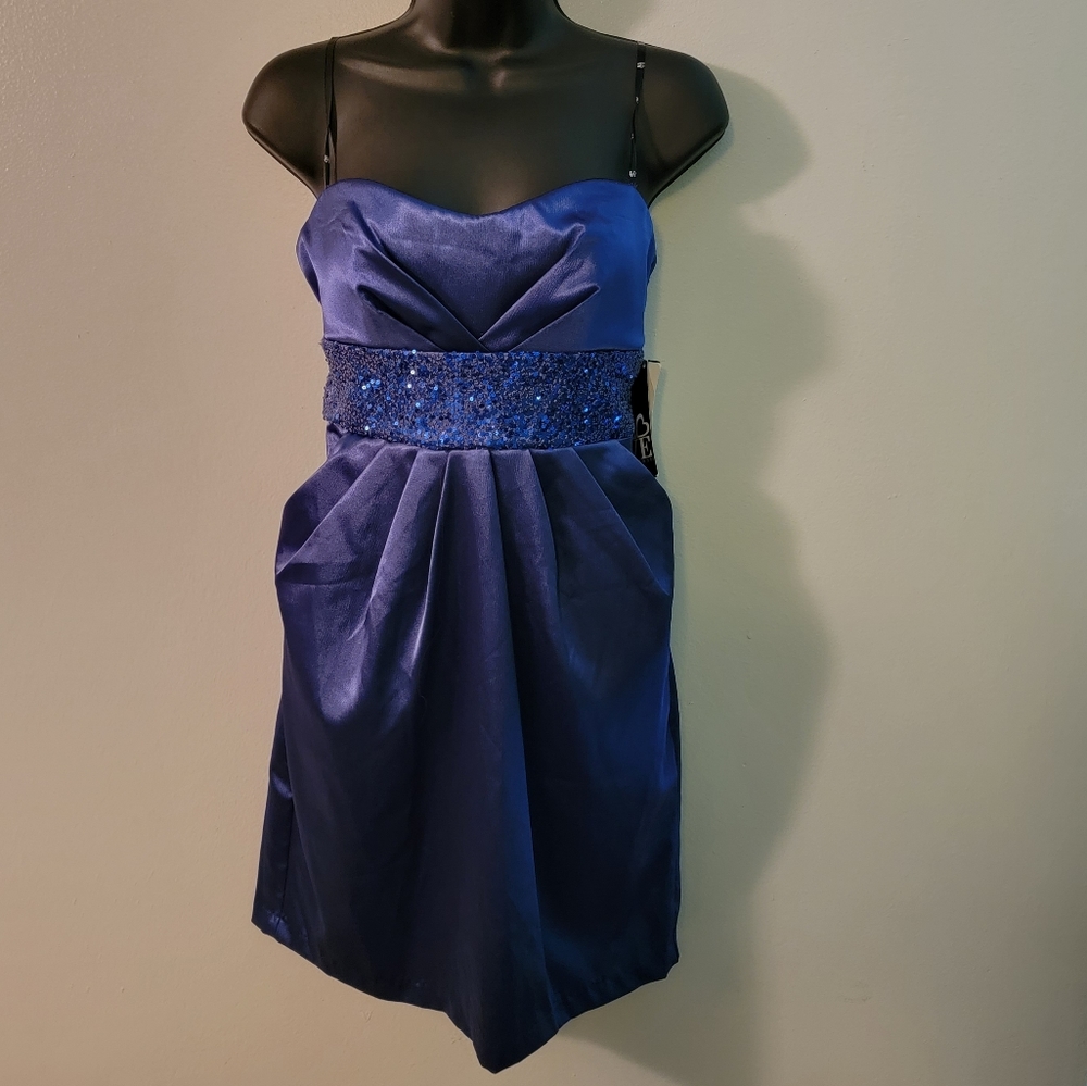 NWT Love Tease Mini Strapless Dress, Size 9